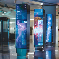 Cutting Edge Interactive Digital Signage for Sophisticated Data Visualization and Communication