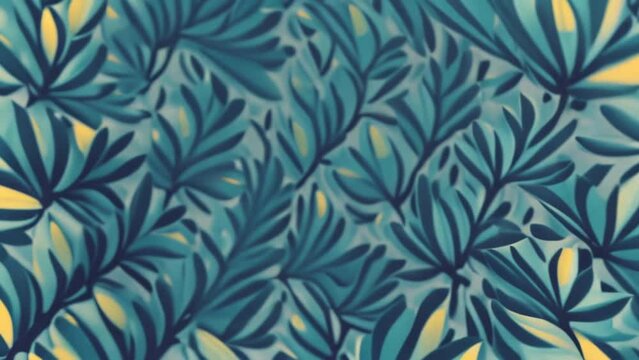 animated flowers pattern background abstract motion design