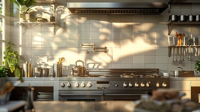 A kitchen space packed with various pots, pans, and cooking utensils.