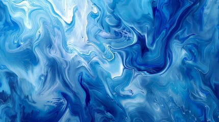 Obraz premium An abstract with swirling shades of blue, creating a sense of movement and depth