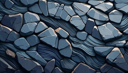 An intricately detailed basalt rock texture, offering a unique and textured backdrop for various design projects