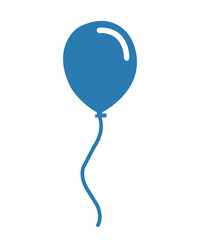 Balloon clip art design on plain white transparent isolated background for card, shirt, hoodie, sweatshirt, apparel, tag, mug, icon, poster or badge