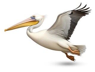 Obraz premium Pelican bird isolated on white background
