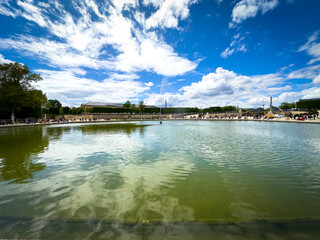 The Tuileries Gardens in Paris, France
