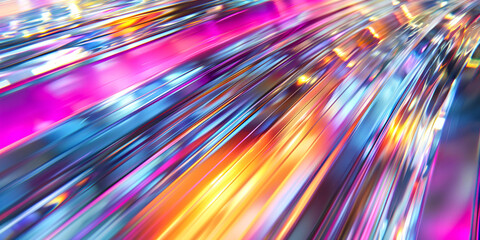 Abstract Colorful Speed Motion Blur. Themes of speed, technology, abstract and innovation