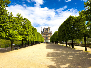 The Tuileries Gardens in Paris, France