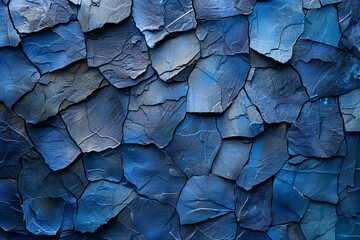 Digital artwork of blue stone textured decorative wall background with paint stock photo