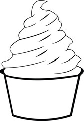 Ice cream Svg,Ice Cream Cup Svg,Ice Cream Outline,Sweet Ice Cream Cup Cut files,Ice Cream Clipart,Ice Cream Silhouette Svg, Png, Vector SVG, EPS, PNG, JPG, DXF Instant Download