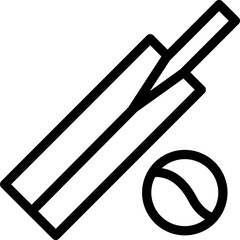bat and ball icon 