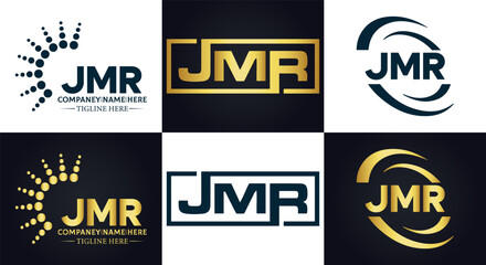 JMR logo. J M R design. White JMR letter. JMR, J M R letter logo design. J M R letter logo design in FIVE, FOUR, THREE, style. letter logo set in one artboard. J M R letter logo vector design.