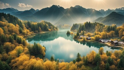 landscape in the mountains