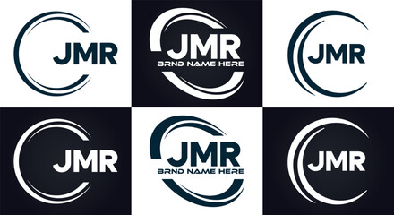 JMR logo. J M R design. White JMR letter. JMR, J M R letter logo design. J M R letter logo design in FIVE, FOUR, THREE, style. letter logo set in one artboard. J M R letter logo vector design.