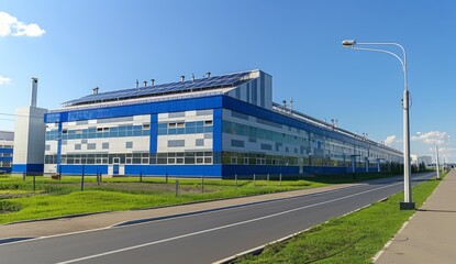 A photo of the exterior of an industrial building