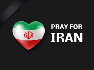 Pray for Iran vector