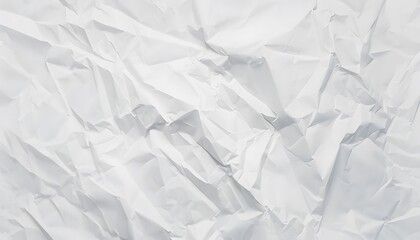 Obraz premium the wet crumpled white paper texture for the headerbackdrop