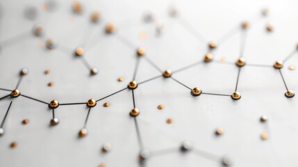 Graph showing small company icons decreasing in size along the trend line, isolated, white background, financial loss, stock photo, clean design