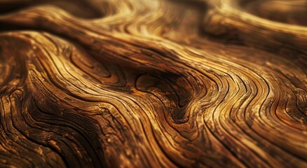 A photorealistic closeup of wood grain, showcasing the unique patterns and textures that make each piece one of a kind