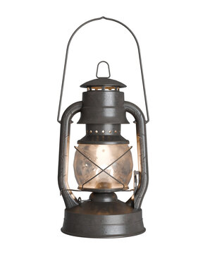 Kerosene Lamp 3D rendering isolated
