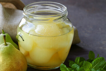 organic pears canned in syrup for dessert