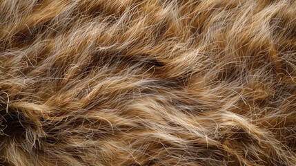 Fototapeta premium The weave of hair creating a background, reflecting the harmony and beauty of wild nature, like a painted picture of sensual wildness