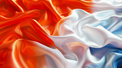 Fototapeta premium Abstract background with wavy flowing fabric in the colors 