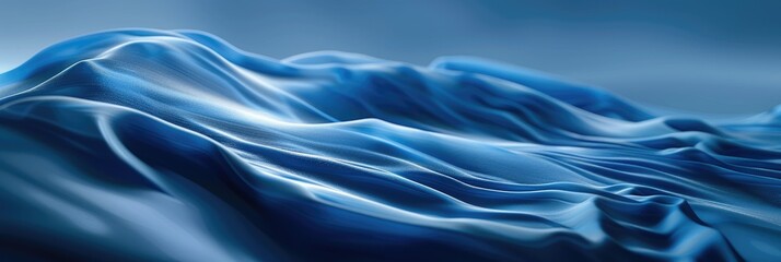 Fototapeta premium Blue abstract background. liquid ripple flow like water. copy space for text