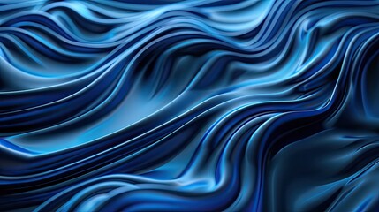 Obraz premium Blue abstract background. liquid ripple flow like water. copy space for text