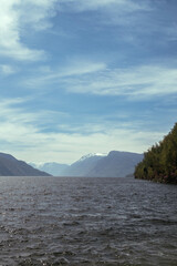 lake in the mountains of peninsula