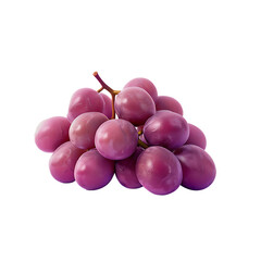 Delicious Purple Grape Bunch on  Transparent Background – Ideal for Fresh Produce and Wine Promotions