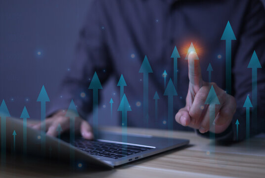 Value added concept Develop products to be effective for the success of the company Increase your sales and marketing advantage to attract customers' attention. and drive sales with the future in mind