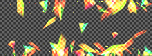 Obraz premium Bright Bokeh Background Transparent Vector. Twinkle Brilliant Template. Blur New Design. Yellow Soft. Spark Sunshine Illustration.