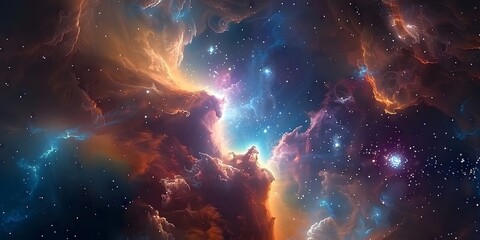 Obraz premium Exploration of the universe through the lens of science and astronomy ðŸ”­