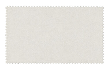 blank postage stamp frame with empty paper design space on transparent background