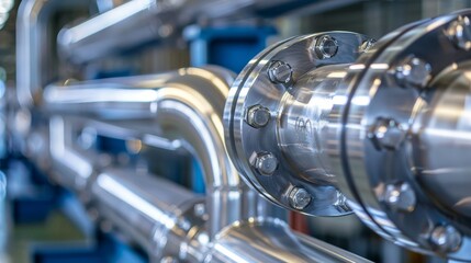 Flow Control Hub Steel Piping System in Industrial