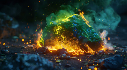 Obraz premium fire in the fire