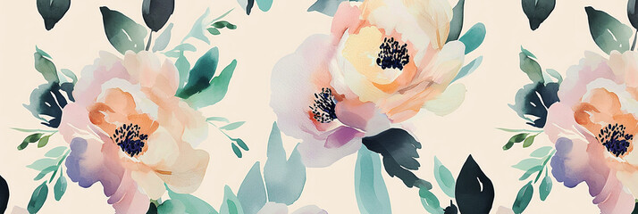 Minimalistic pattern of flowers. Floral and natural pattern featuring flowers on a white background for various design projects.