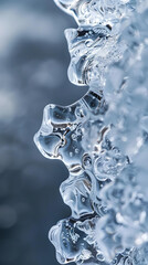 natural ice structure. generative ai