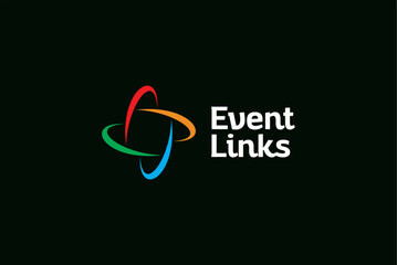 science logo Colorful event links logo design and business name ideas 