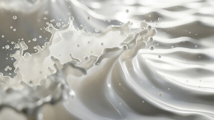Milk splash seamless pattern 