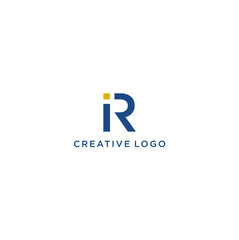 Modern Initial Letter R Logo. Can Be Used for Business Logos and Branding. Flat Vector