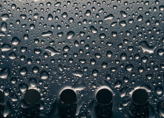 raindrops on black background