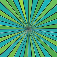Fototapeta premium Green and blue radial background.
