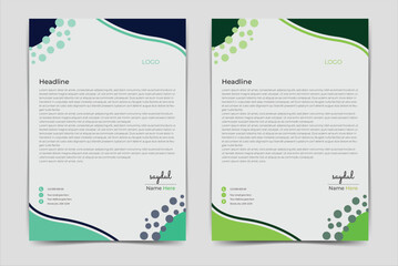 Corporate Letterhead vector design, Business letterhead templates design, modern letterhead design