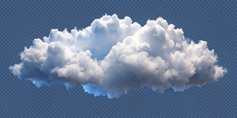 cutout cloud for graphic design and special effects in 3D renderings