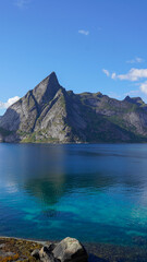 Crystal waters on Lofoten Island 