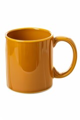 Colorful Ceramic Coffee Mug mock up on a white background. Great as product design, print space