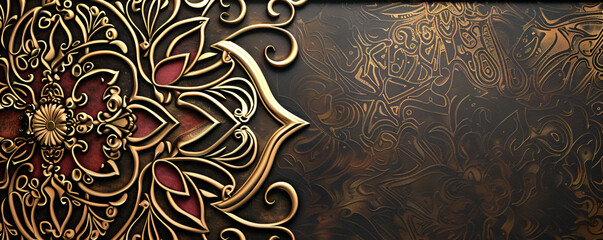 Arabic Ornamental Patterned Background of Islamic Mosque