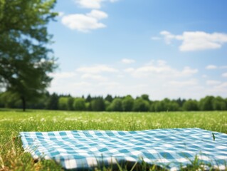 Picnic Blanket on Grass