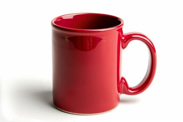 Colorful Ceramic Coffee Mug mock up on a white background. Great as product design, print space