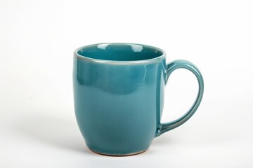 Colorful Ceramic Coffee Mug mock up on a white background. Great as product design, print space